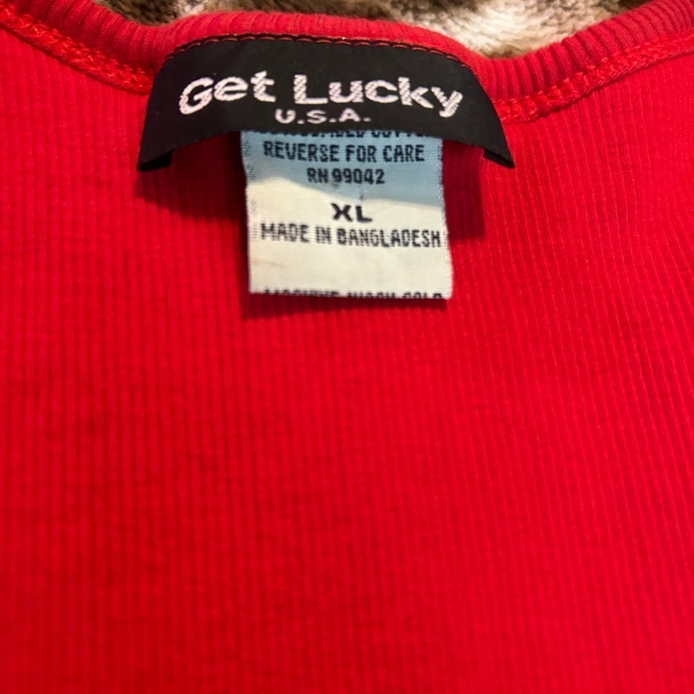 Red Sleeveless Women’s Top with Rhinestone Accents - Picture 3 of 5